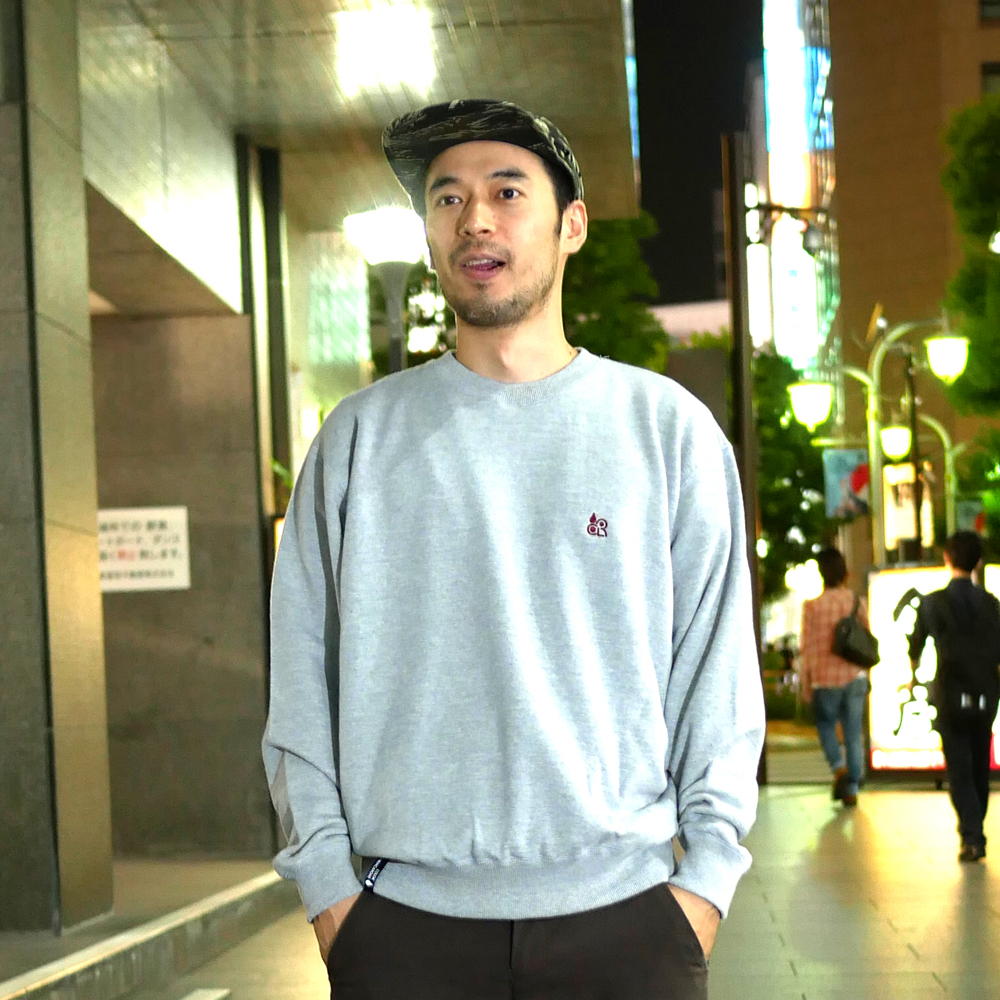 COLOR COMMUNICATIONS 2019 FW clr emb crew / Yoji Mizusawa / size : L