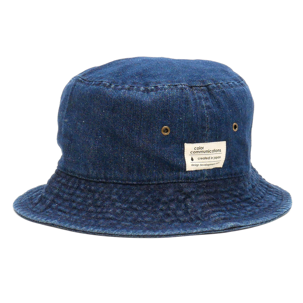 COLOR COMMUNCIATIONS（カラーコミュニケーションズ）HAT / COTTON TAG BUCKET DENIM