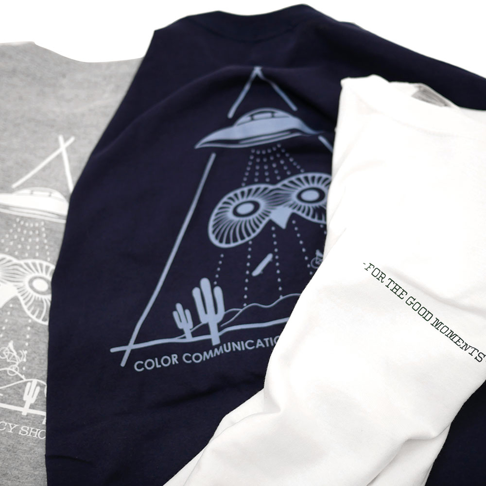 COLOR COMMUNICATIONS（カラーコミュニケーションズ）& FANCY SHOP CHOMESS（ファンシーショップチョメス）for the good moments 2021 T-SHIRT / Explorers
